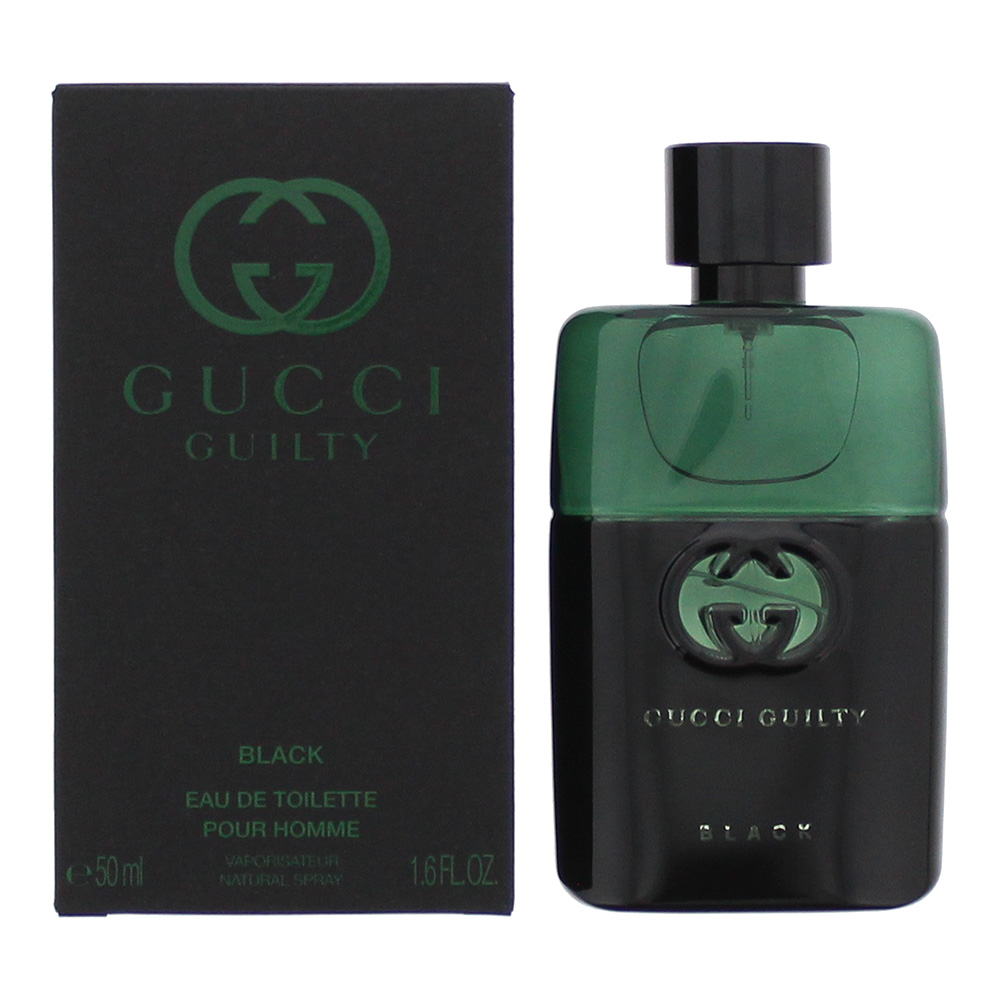 Men's Gucci Guilty Pour Homme Eau De Toilette Black 50Ml