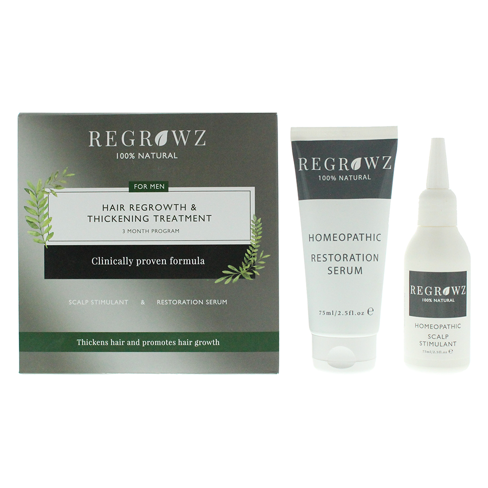 Men's Regrowz Hair Regrowth & Thickening Treatt Three Month Program For