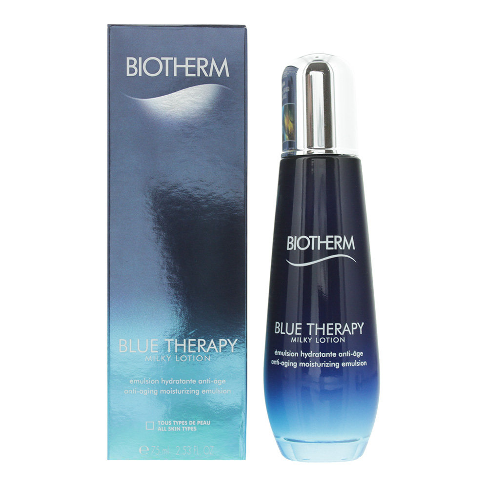Biotherm Women's Therapy Milky Lotion Anti - Aging Moisturising Emulsion Blue 75Ml