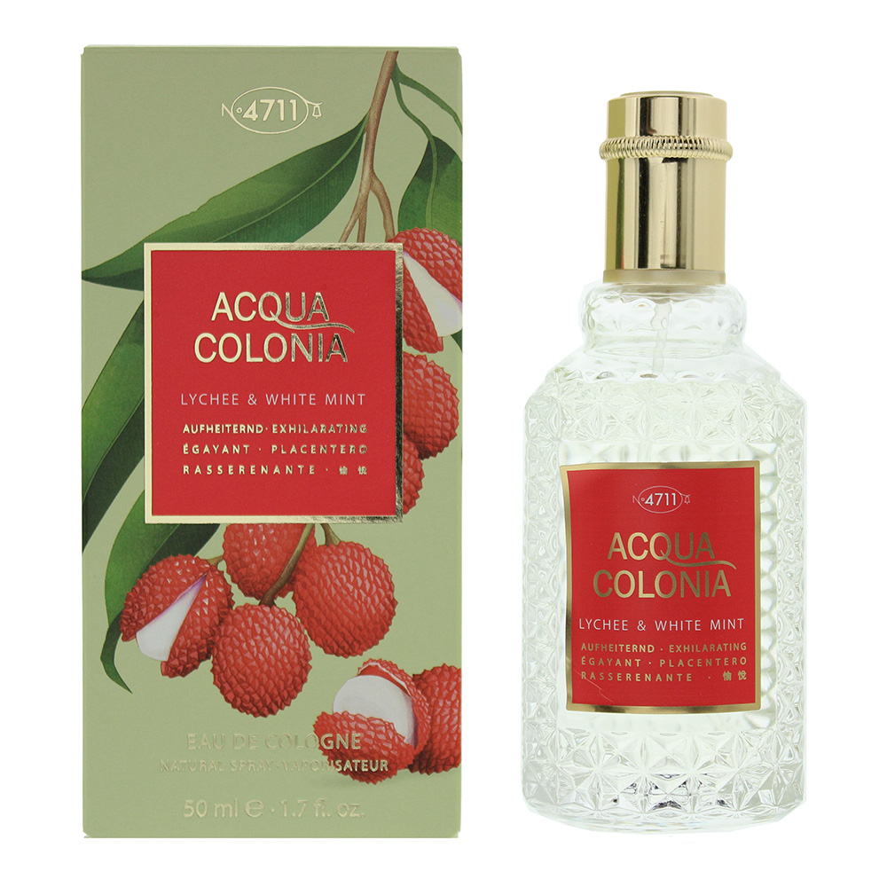 Unisex 4711 Acqua Colonia Lychee & Mint Eau De Cologne White 50Ml
