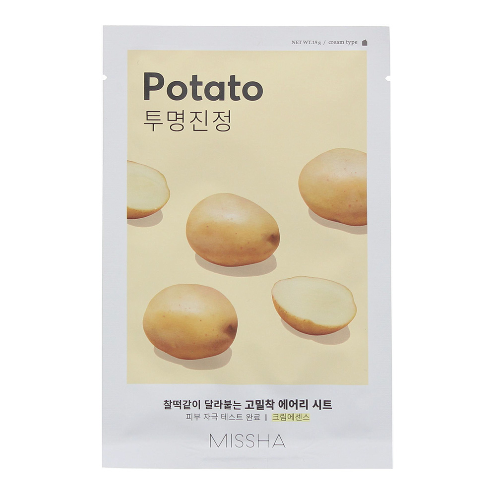 Women's Missha Airy Fit Potato Sheet Mask 19G