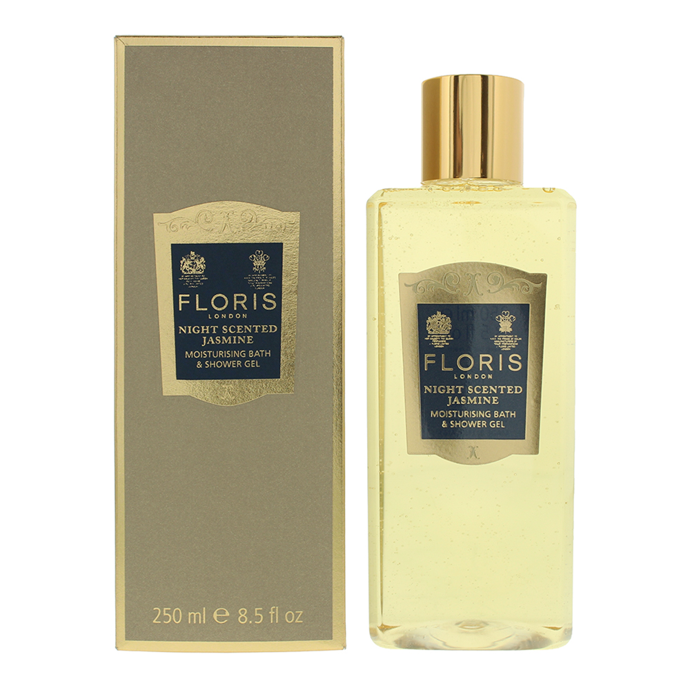 Women's Floris Night Scented Jasmine Moisturising Bath And Shower Gel 250Ml