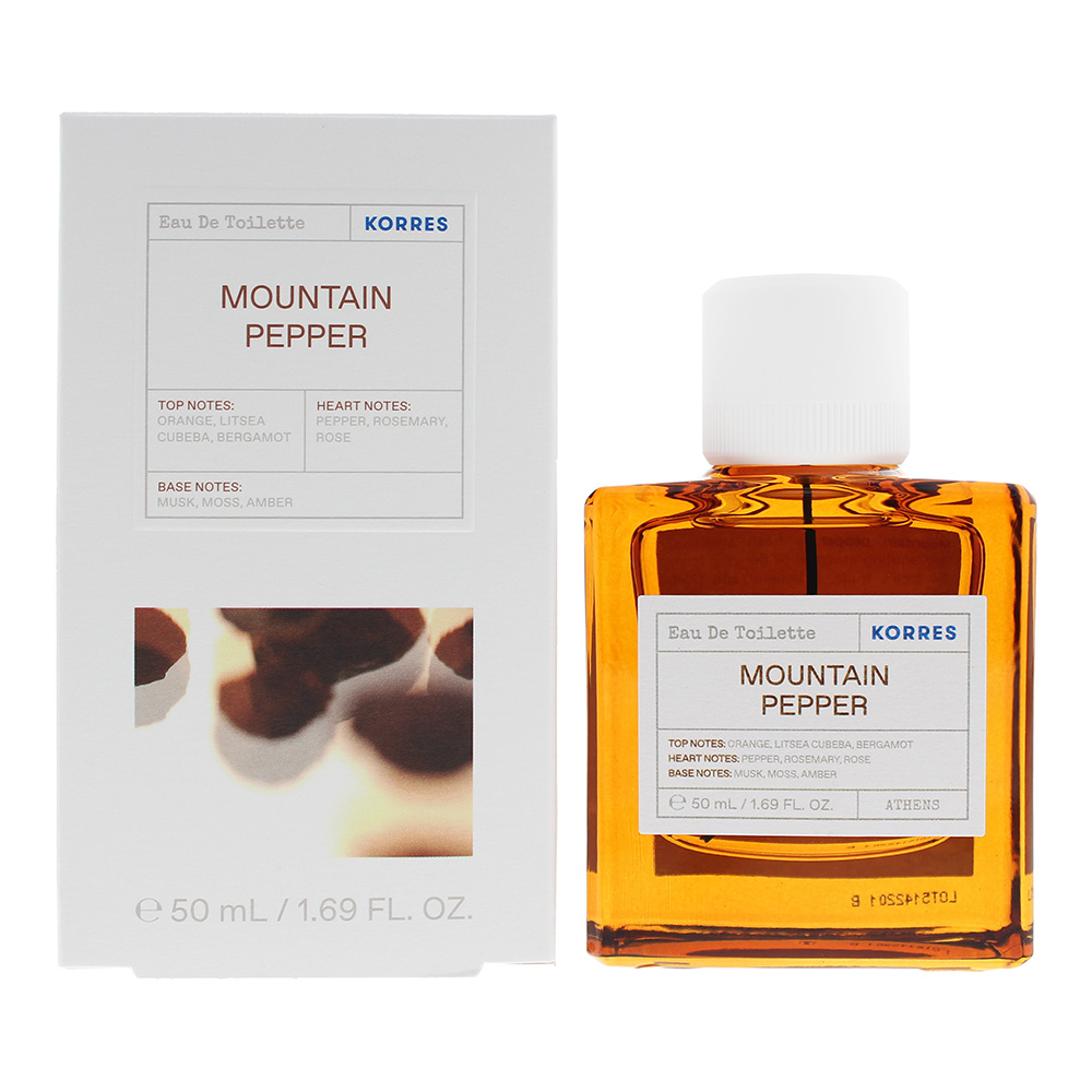 Men's Korres Mountain Pepper Eau De Toilette Green/Pink 50Ml
