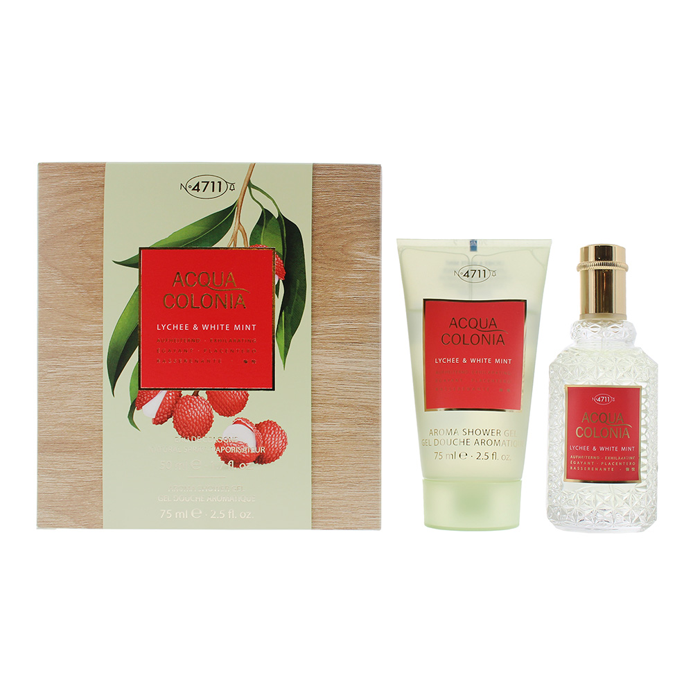 4711 Acqua Colonia Lychee & White Mint 2 Piece Gift Set: Eau De Cologne