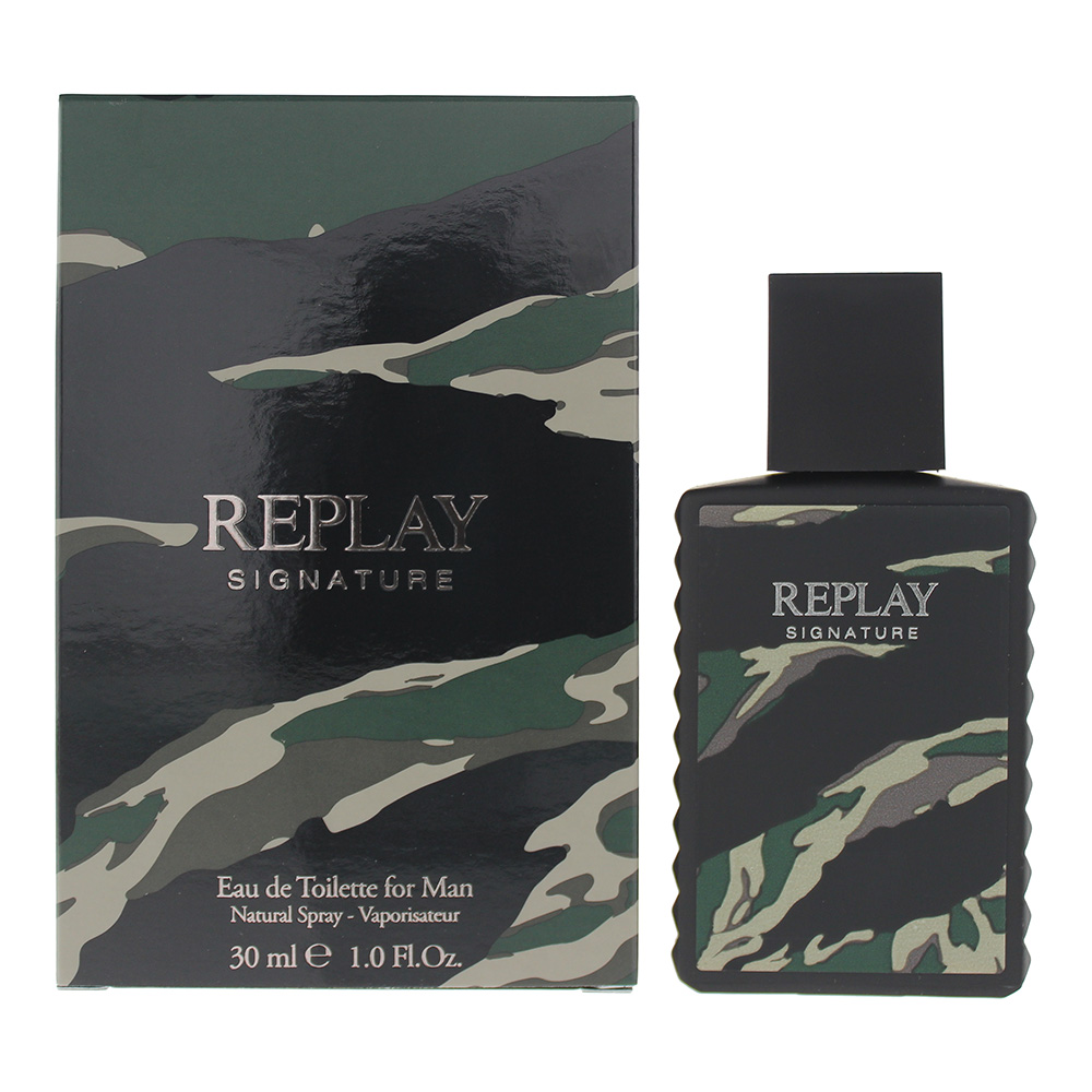 Replay Men's Signature For Man Eau De Toilette Green 30Ml