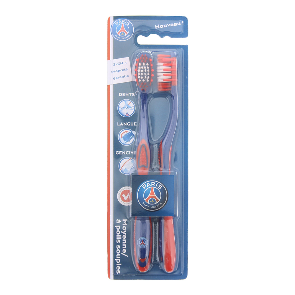 Men's Epl Paris Saint - Germain Toothbrush 2Pcs Size 2