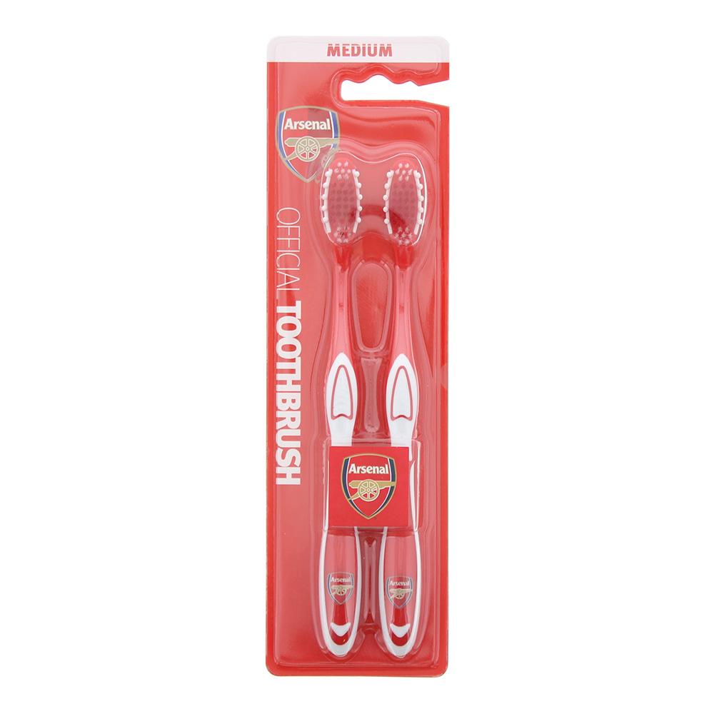 Epl Arsenal Toothbrush 2Pcs Medium
