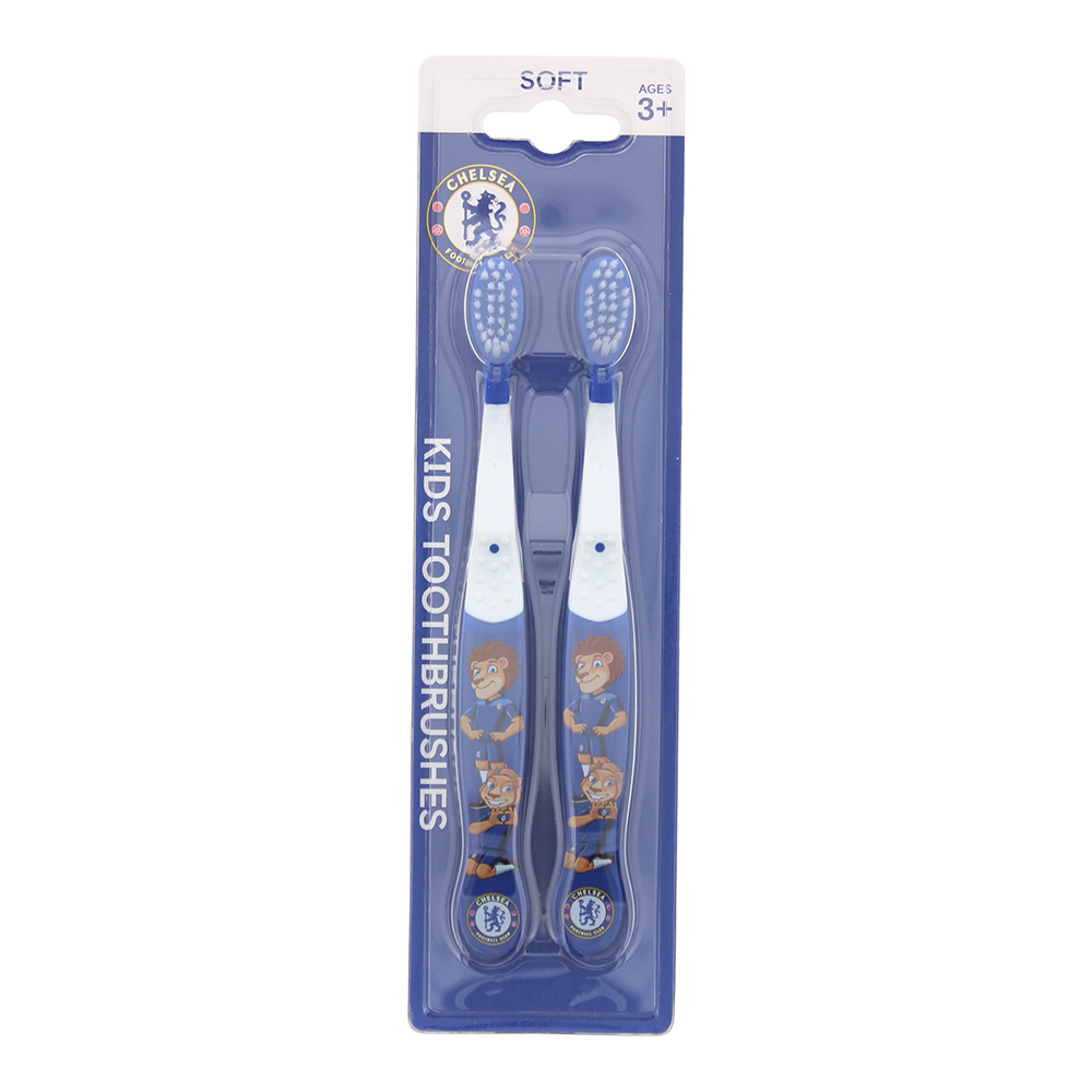 Epl Chelsea Soft Toothbrush 2Pcs Size 2