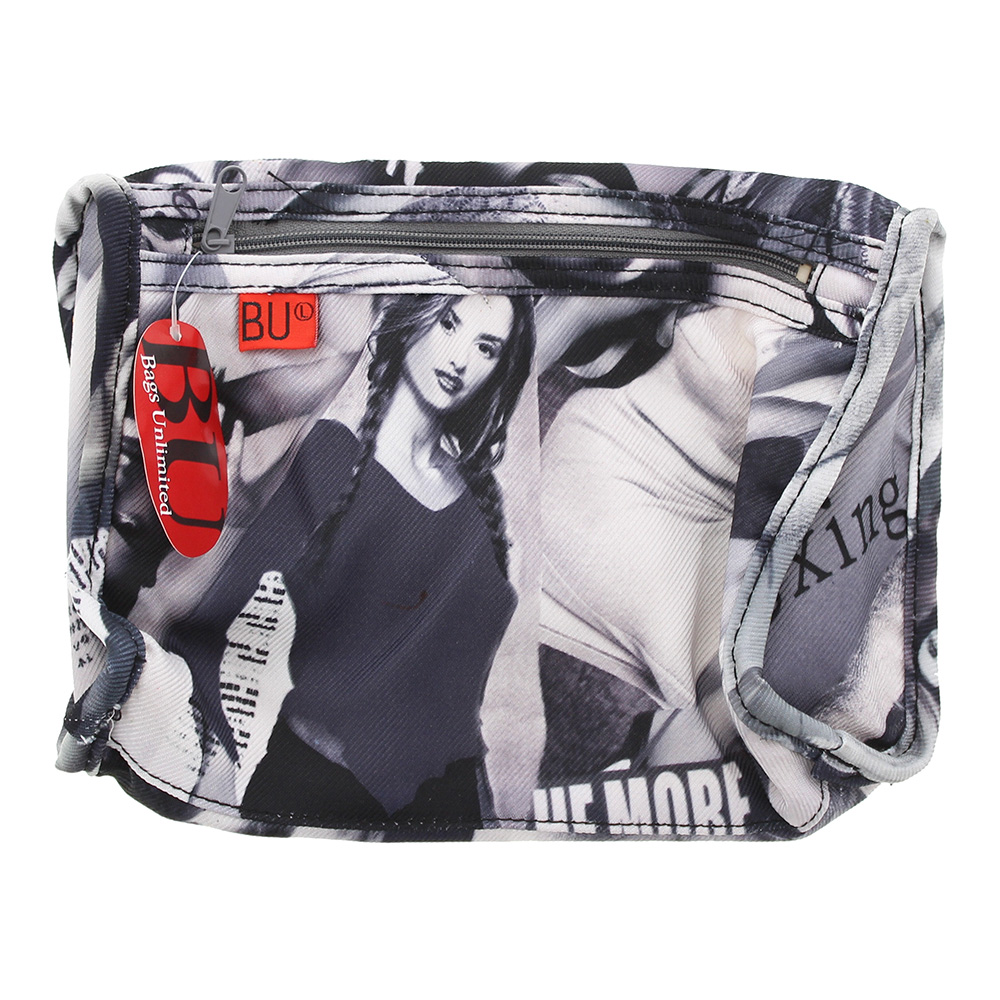 Women's Bags Unlimited St Tropez Side Zip Pouch Silver Small