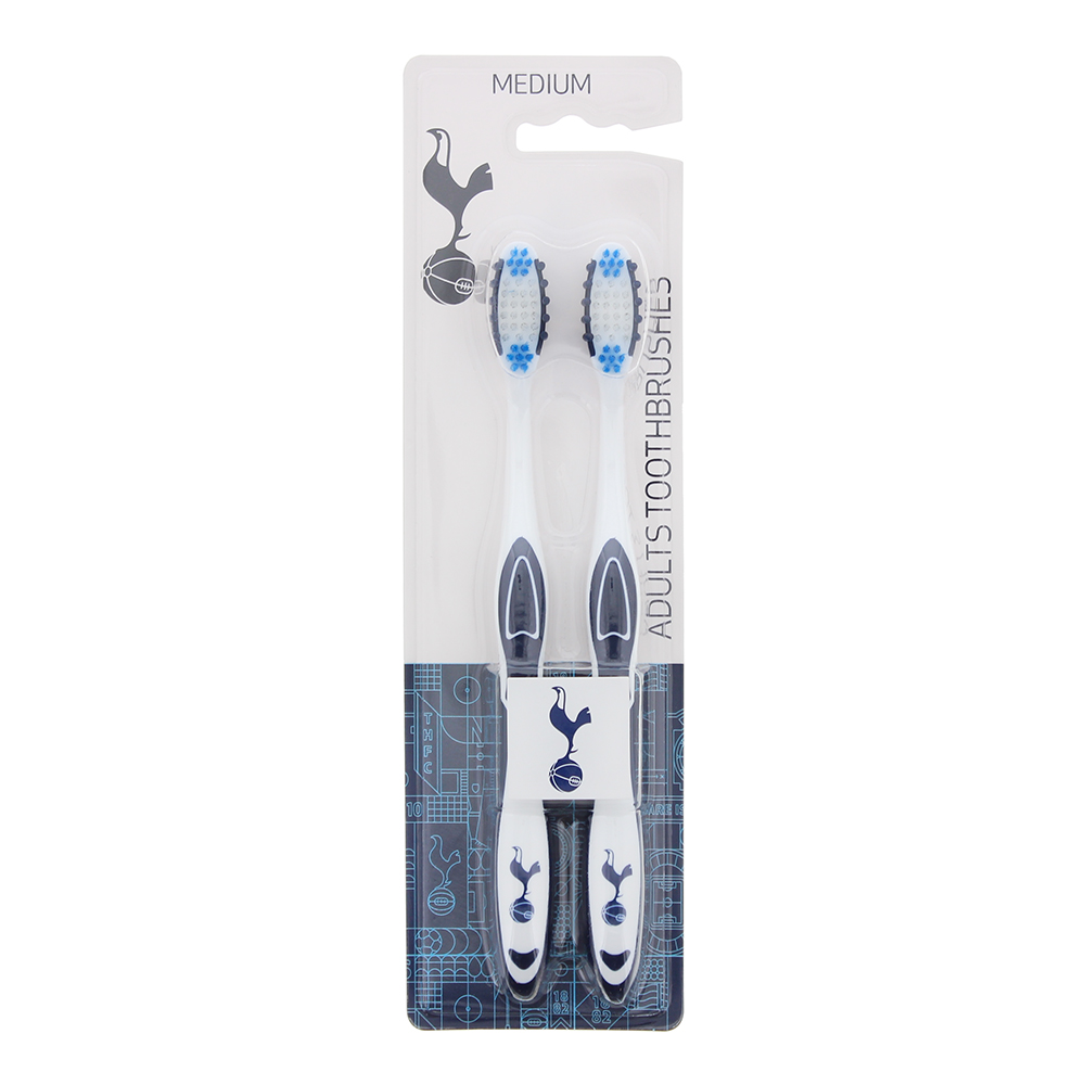 Men's Epl Tottenham Hotspur Toothbrush 2Pcs Medium