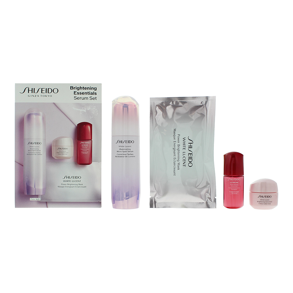 Shiseido Brightening Essentials 4 Piece Gift Set: Serum 50ml - Gel Cream