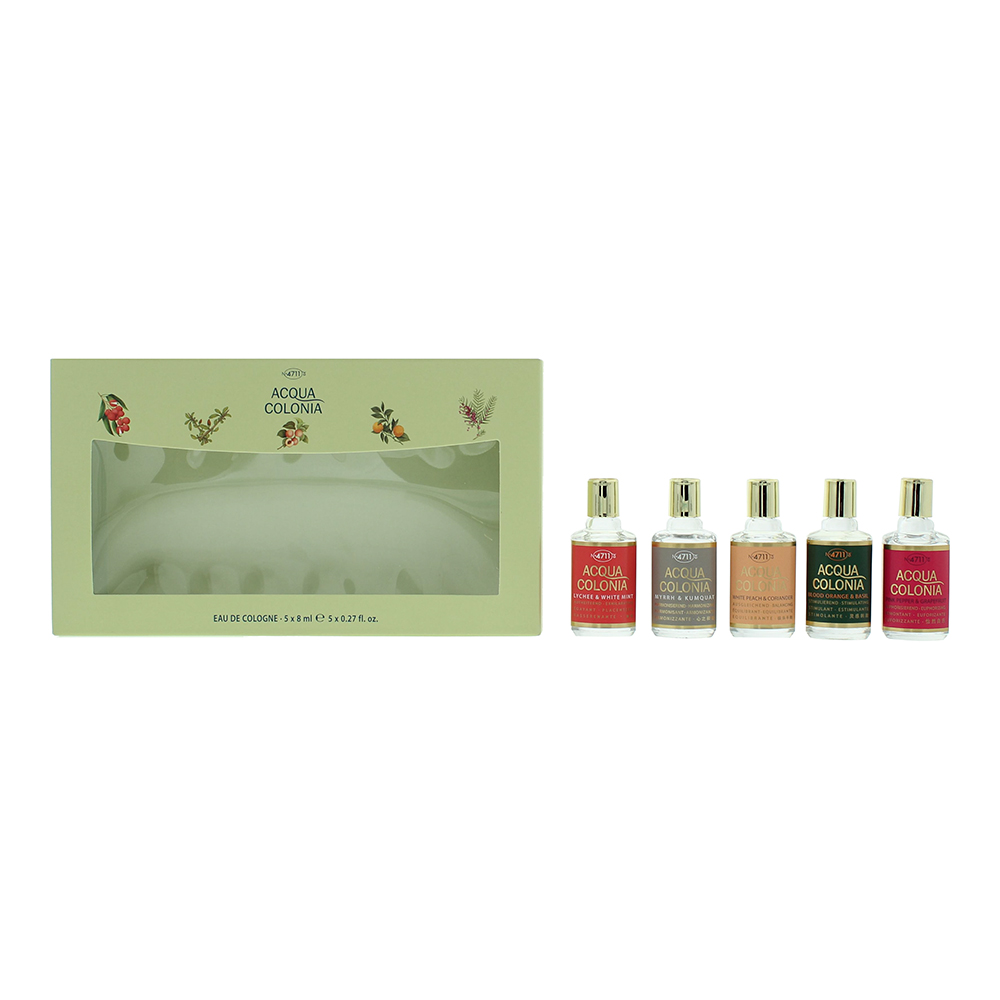 Men's 4711 Acqua Colonia Eau De Cologne Miniature Set X 8Ml - Myrrh & Kumquat- Pink Size 5