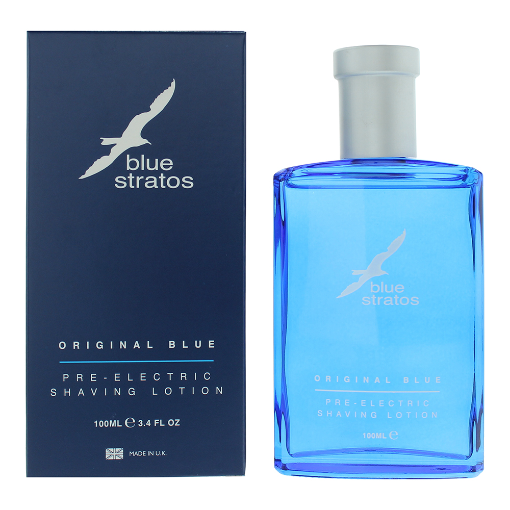 Men's Stratos Pre-Electric Shaving Lotion Blue 100Ml