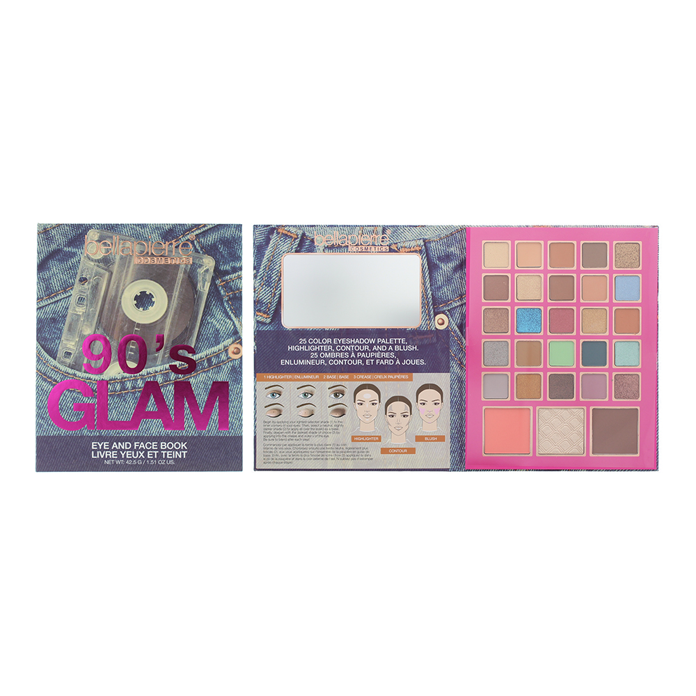 Bellapierre Cosmetics 90's Glam Face And Eye Palette