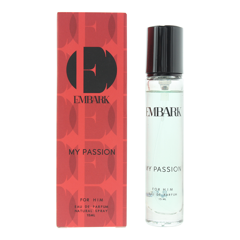 Men's Embark My Passion For Him Eau De Parfum Black/Amber 15Ml