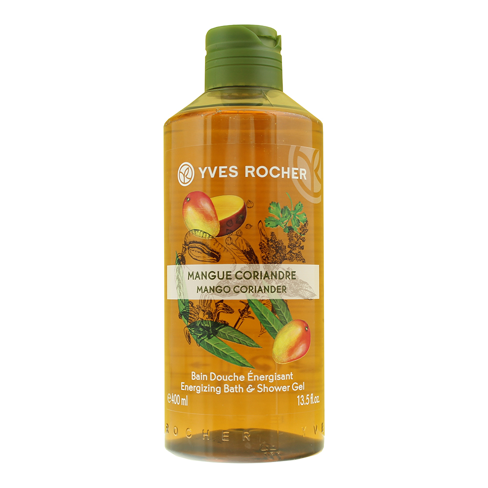 Women's Yves Rocher Mango Coriander Energizing Bath & Shower Gel Light/Green 400Ml