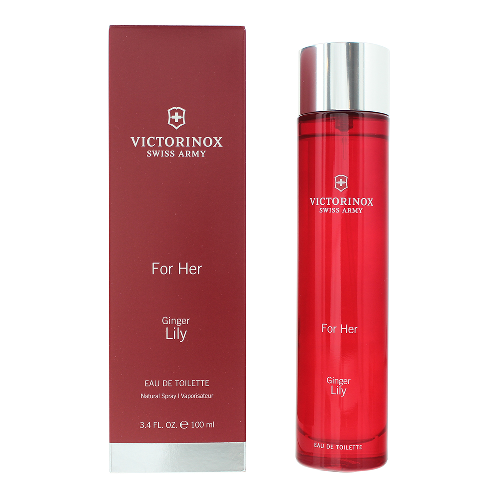Victorinox Swiss Army Ginger Lily Eau De Toilette 100Ml Spray In Red