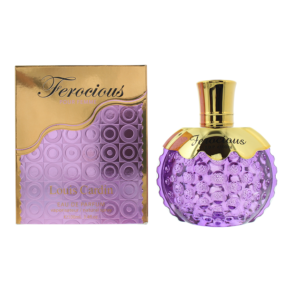 Louis Cardin Ferocious Eau De Parfum 100Ml Spray In Purple