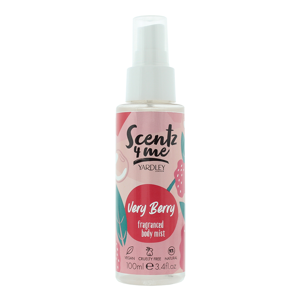 Yardley Men's Scentz Me Very Berry Fragranced Body Mist 100Ml Light Size 4