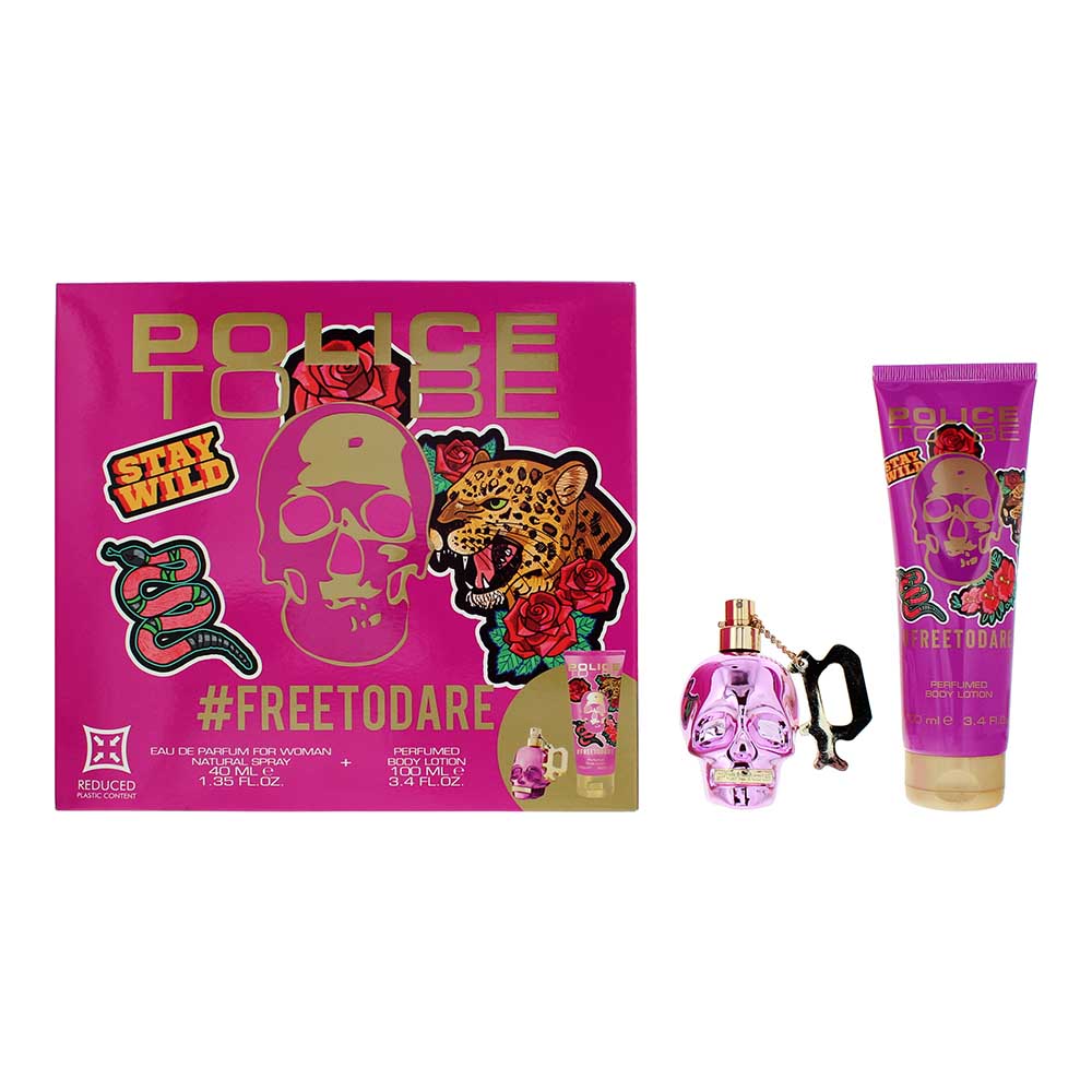 Police To Be Freetodare 2 Piece Gift Set: Eau De Parfum 40ml - Body Lotion