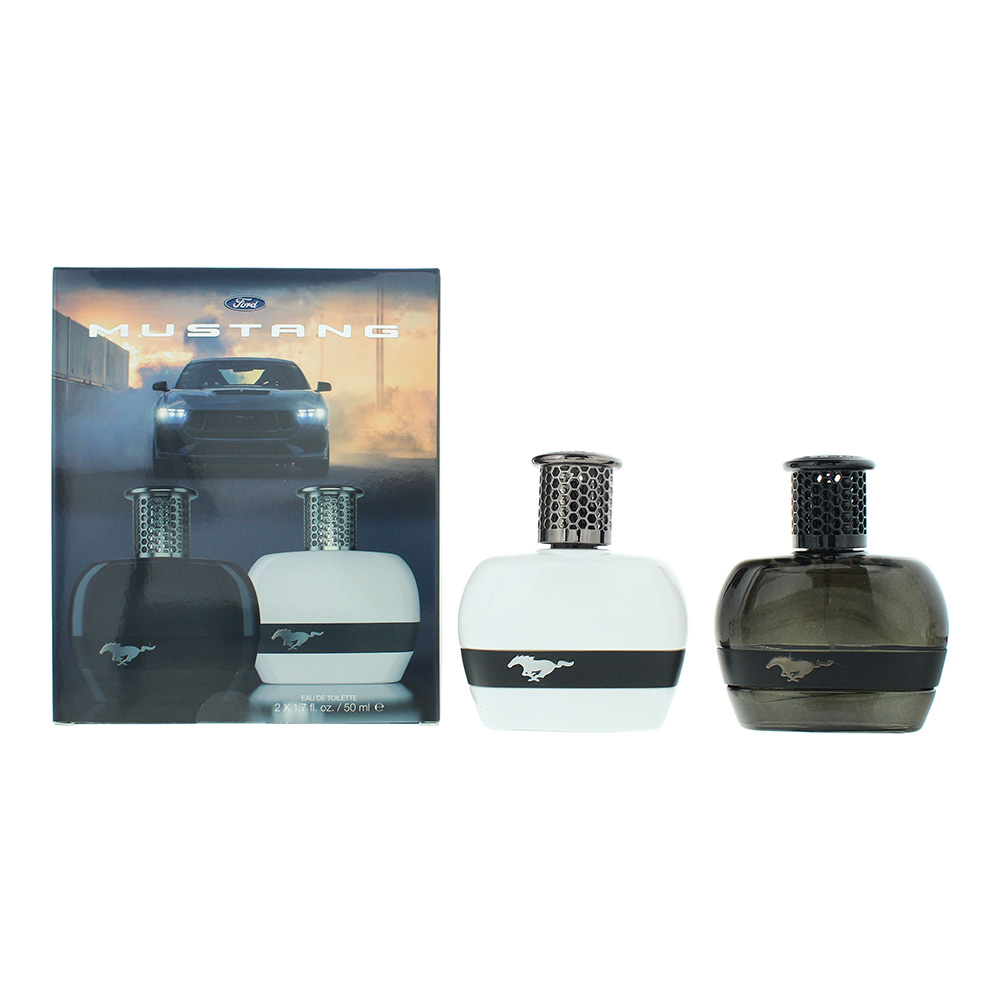 Mustang Black & White 2 Piece Gift Set: Eau De Toilett 2 X