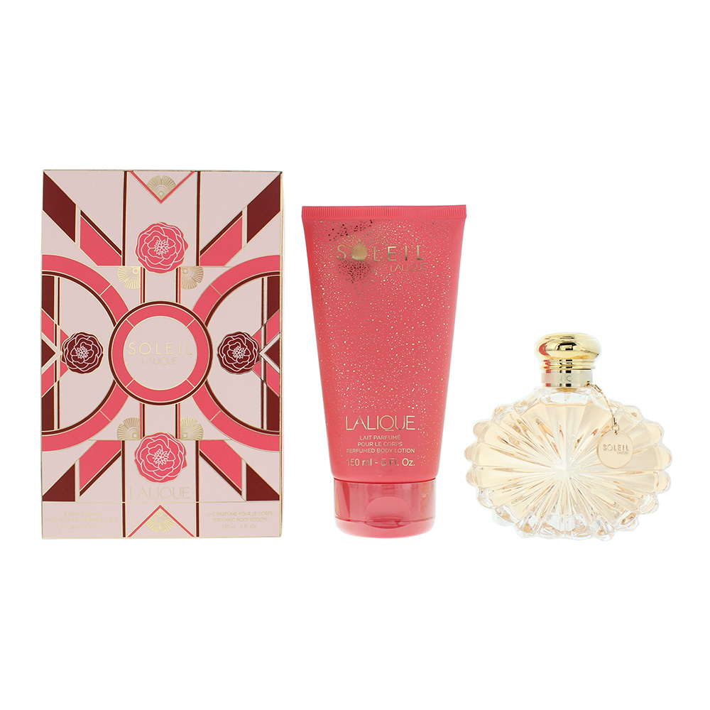 Lalique Women's Soleil Piece Gift Set: Eau De Parfum 100Ml - Body Lotion 150Ml Size 2