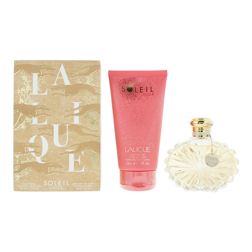 Lalique Soleil 2 Piece Gift Set: Eau De Parfum 50ml - Body Lotion