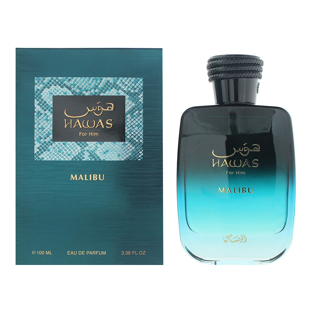 Men's Rasasi Hawas For Him Malibu Eau De Parfum Amber 100Ml