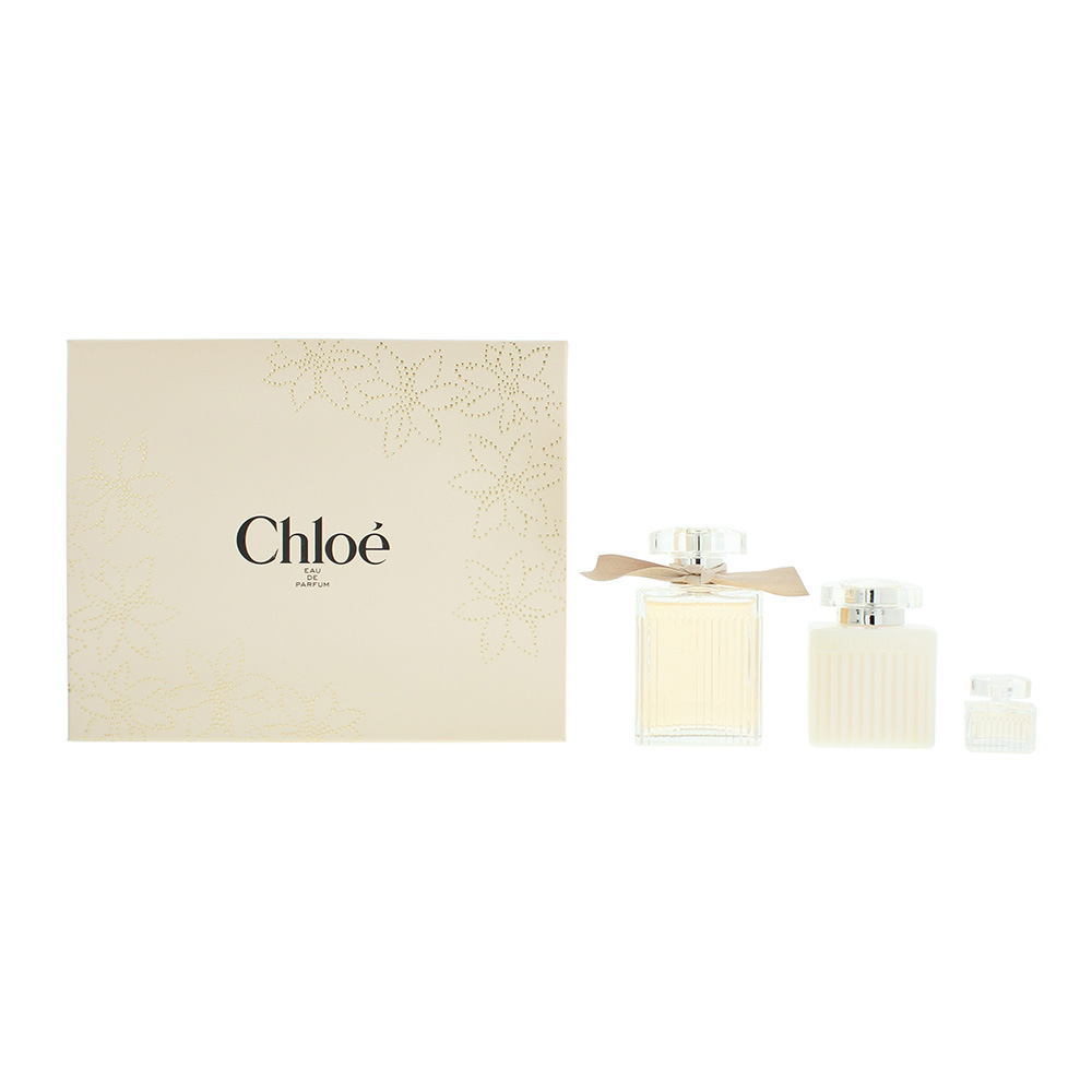 Chloé 3 Piece Gift Set: Eau De Parfum 100ml - Body Lotion 100ml - Eau De Parfum