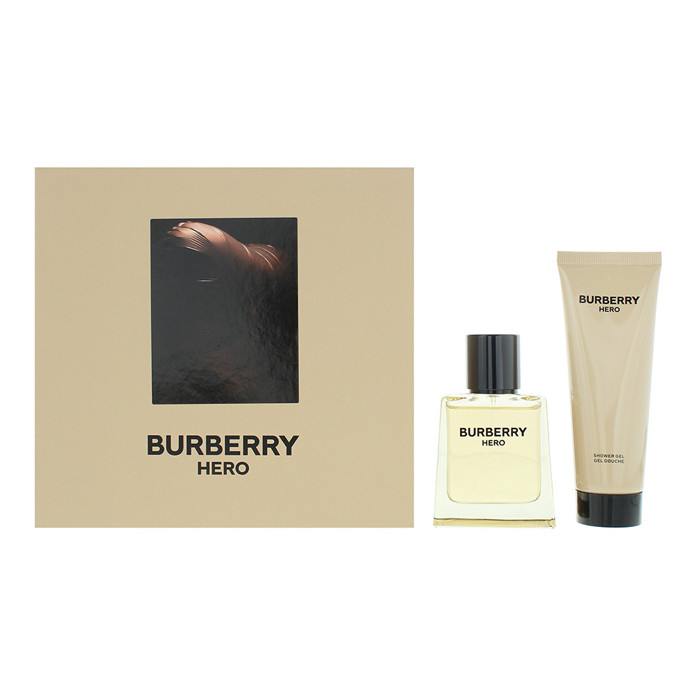 Burberry Hero For Men 2 Piece Gift Set: Eau De Toilette 50ml - Shower Gel
