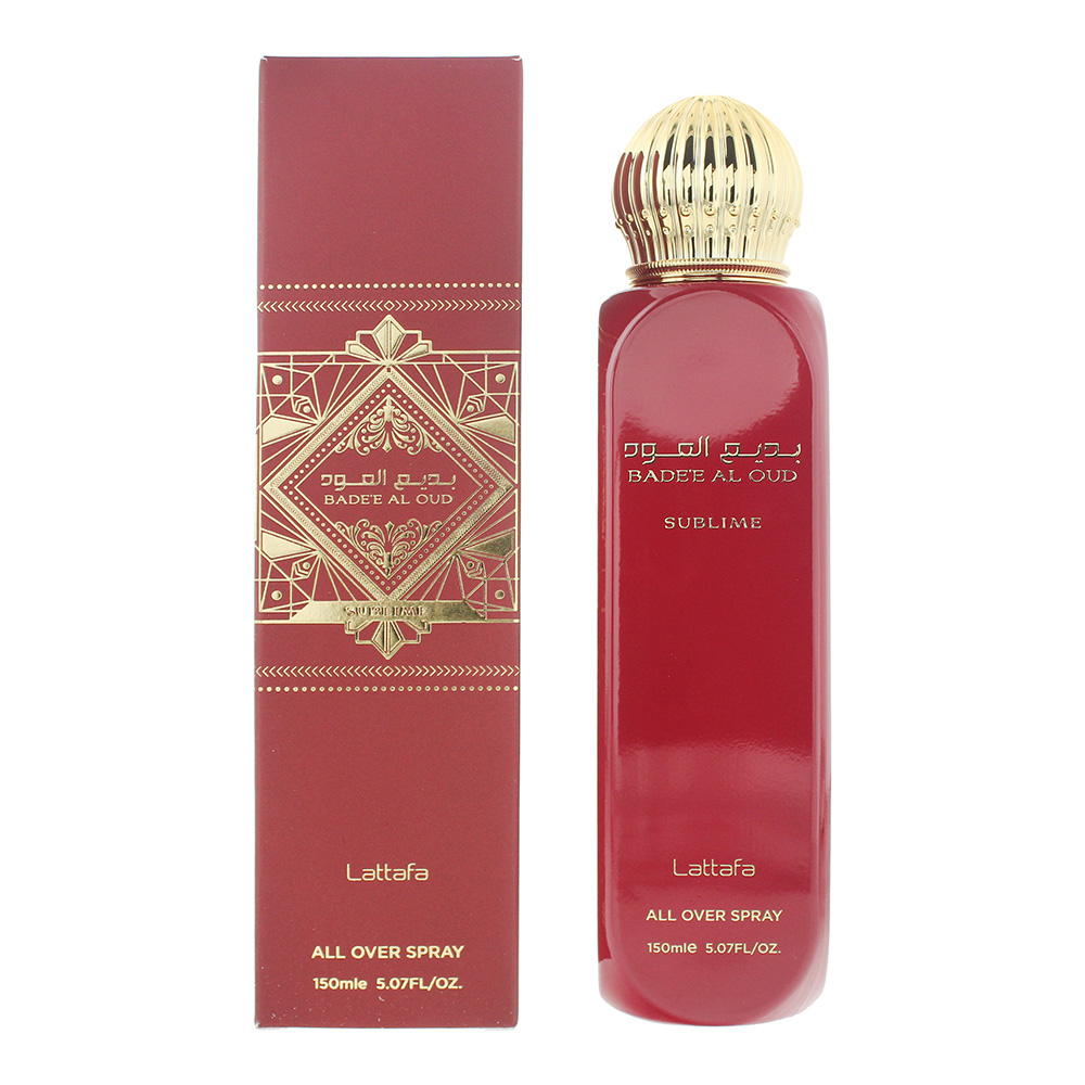 Women's Lattafa Bade'e Al Oud Sublime All Over Body Spray Amber 150Ml