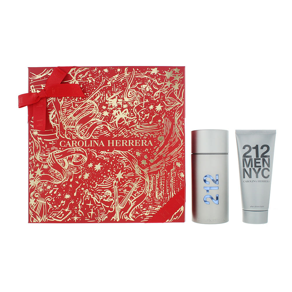 Carolina Herrera Men's 212 Nyc Piece Gift Set: Eau De Toilette - Aftershave 100Ml