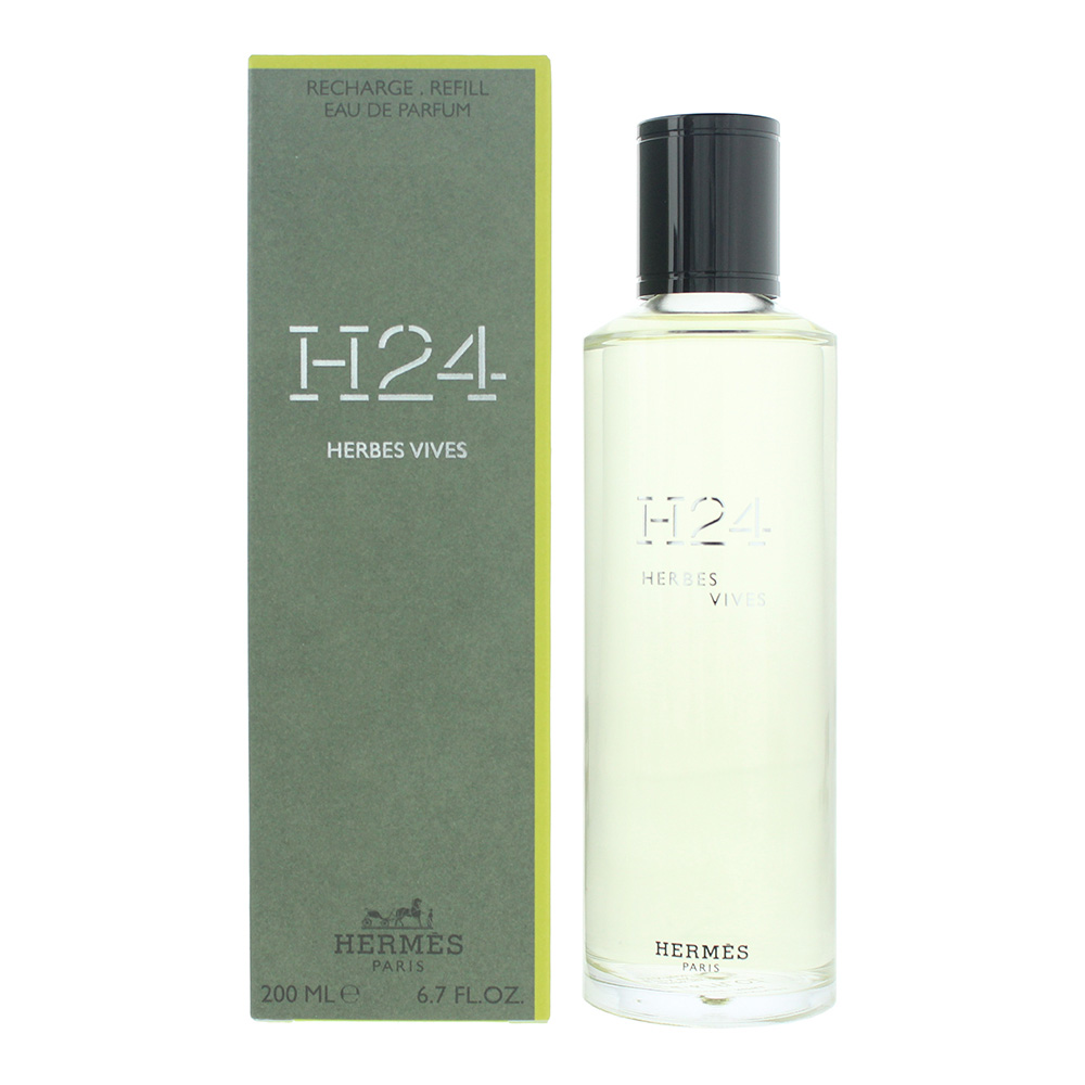 Men's Hermès Paris H24 Herbes Vives Refill Eau De Parfum Green/Light 200Ml