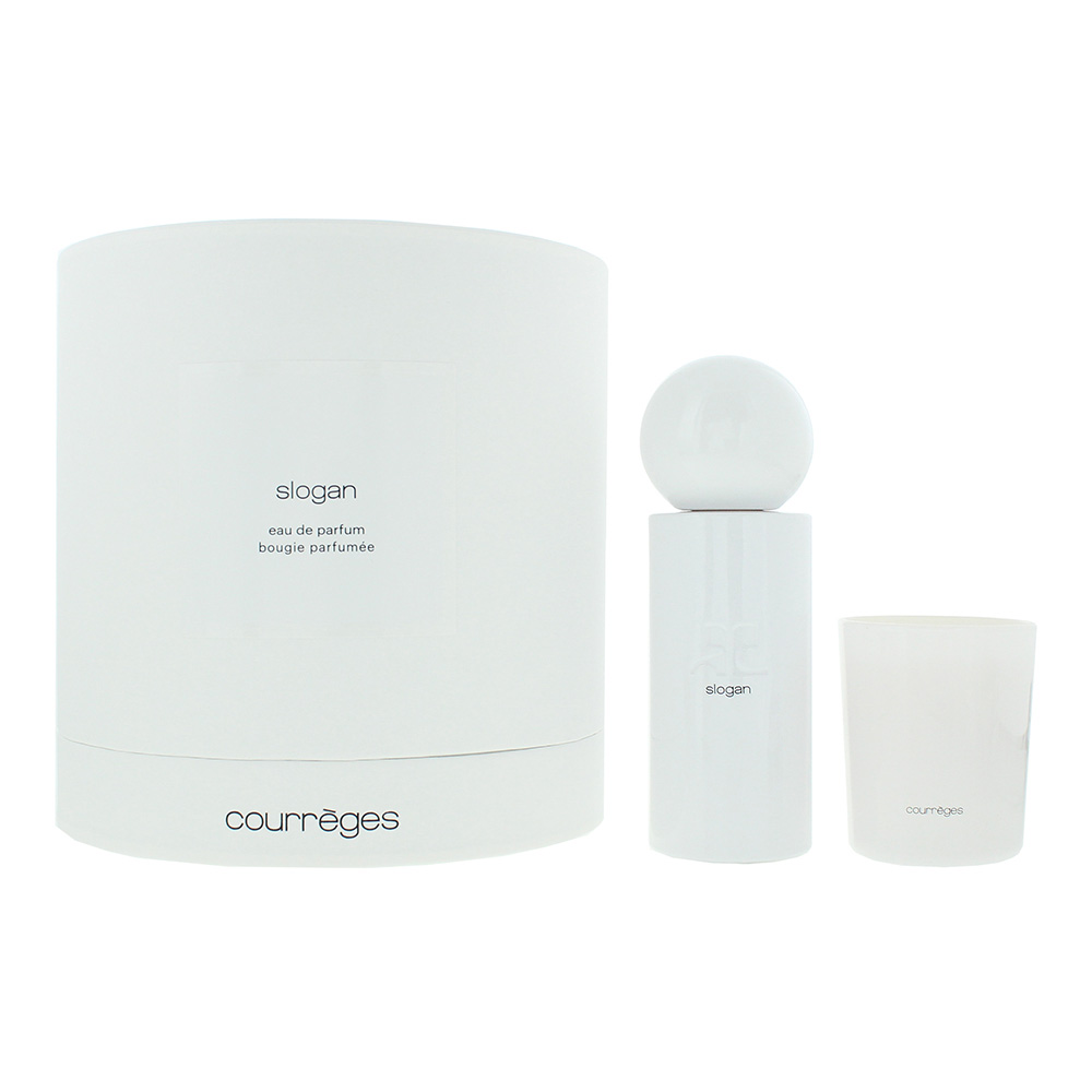 Courrèges Slogan Piece Gift Set: Eau De Parfum 100Ml - Candle 75G Size 2