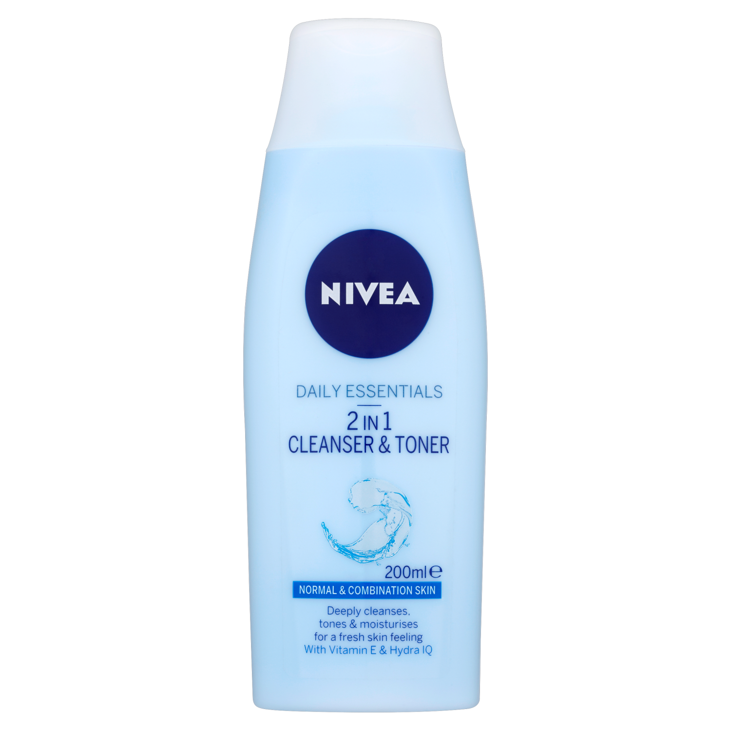 Nivea Daily Essentials Refreshing 2-In-1 Cleanser And Toner - Light 200Ml