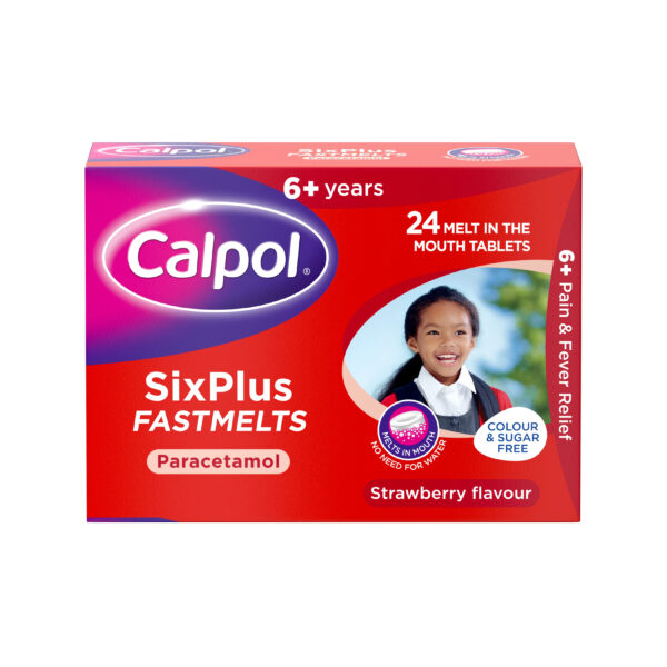 Calpol Sixplus Fastmelt Tablets – Tablets Size 24 Kids