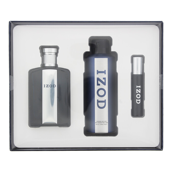 Izod 3 Piece Gift Set: Eau De Toilette 100ml - Eau De Toilette 15ml - Body Spray