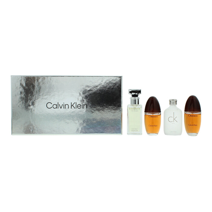 Calvin Klein Women Mini Gift Set 4 X 15ml (Eau De Parfum Obsession Eau de Toilette Calvin Klein CK One Eau De Parfum Escape
