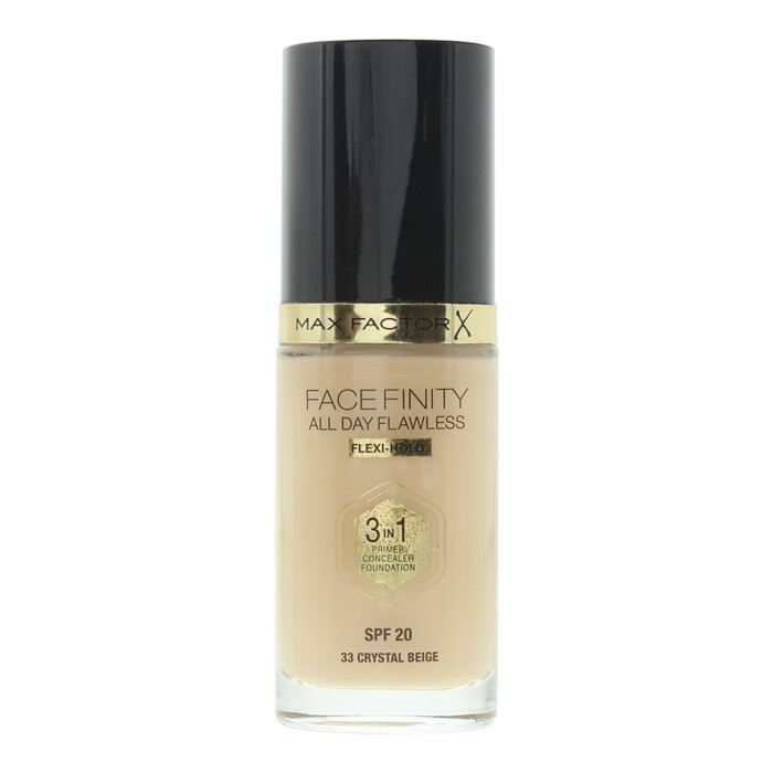 Max Factor Facefinity All Day Flawless 3 In 1 33 Crystal Beige Foundation 30ml