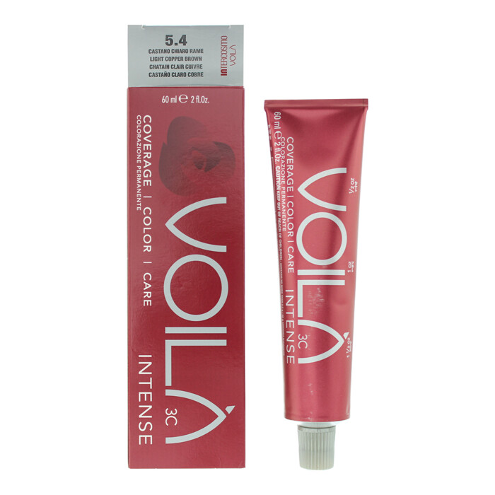 Intercosmo Voilà 3c Intense 5.4 Light Copper Brown Hair Colour 60ml