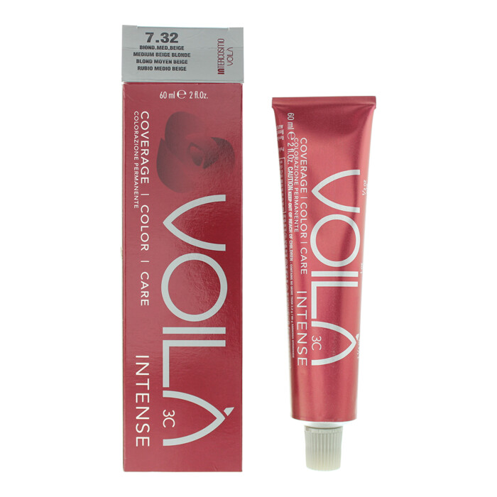 Intercosmo Voilà 3c Intense 7.32 Medium Beige Blonde Hair Colour 60ml