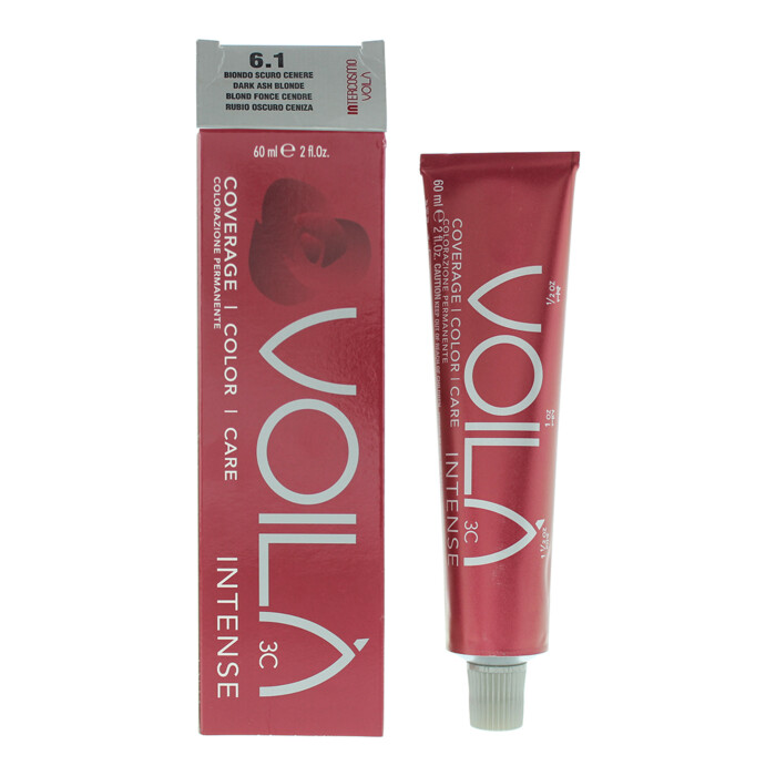 Intercosmo Voilà 3c Intense 6.1 Dark Ash Blonde Hair Colour 60ml