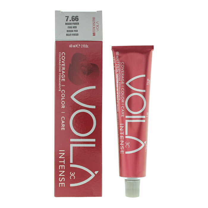 Intercosmo Voilà 3c Intense 7.66 Fire Red Hair Colour 60ml