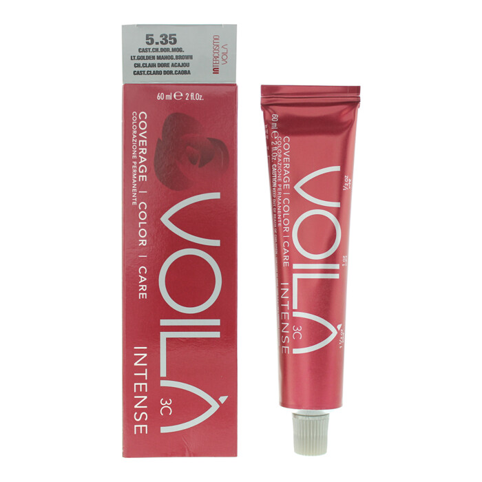 Intercosmo Voilà 3c Intense 5.35 Light Golden Mahgant Brown Hair Colour 60ml