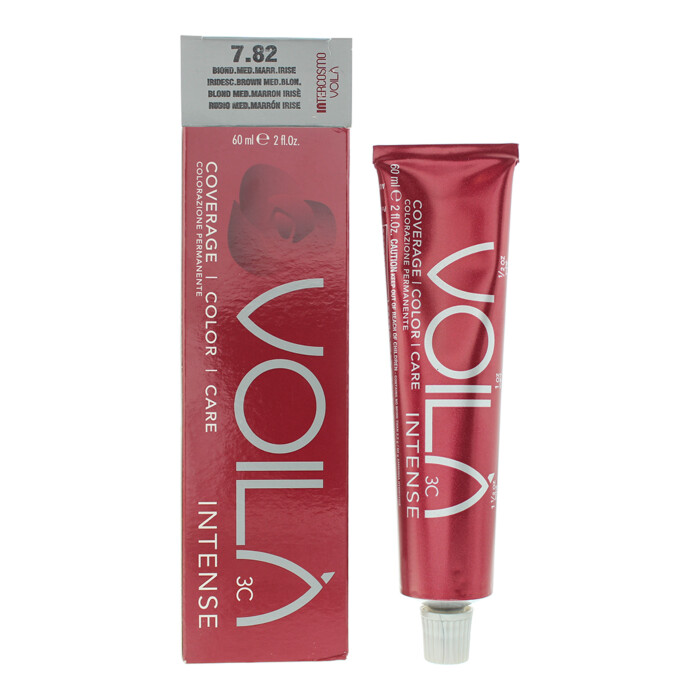 Intercosmo Voilà 3c Intense 7.82 Iridescent Brown Medium Blonde Hair Colour 60ml