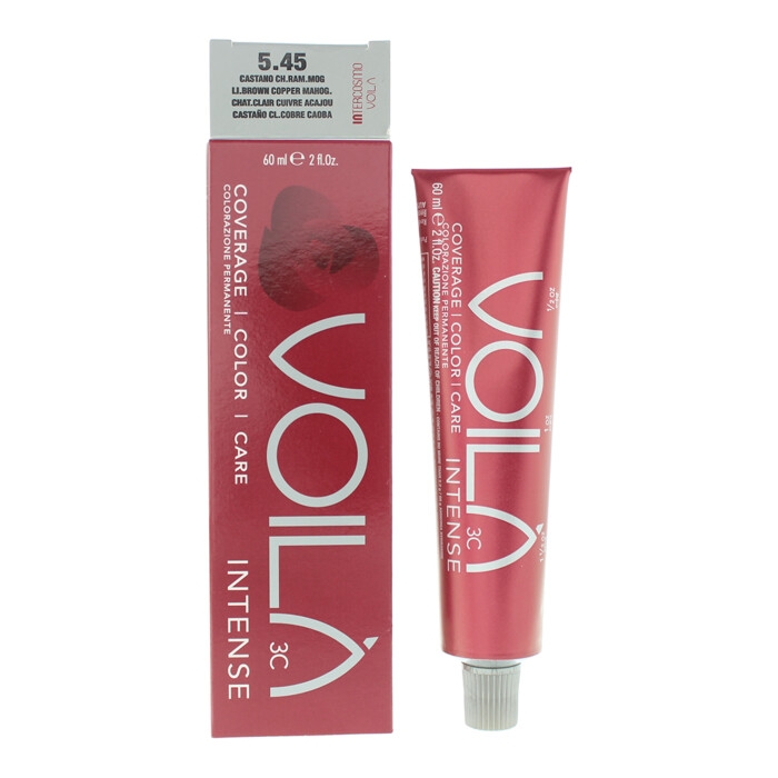 Intercosmo Voilà 3c Intense 5.45 Light Brown Copper Mahogany Hair Colour 60ml