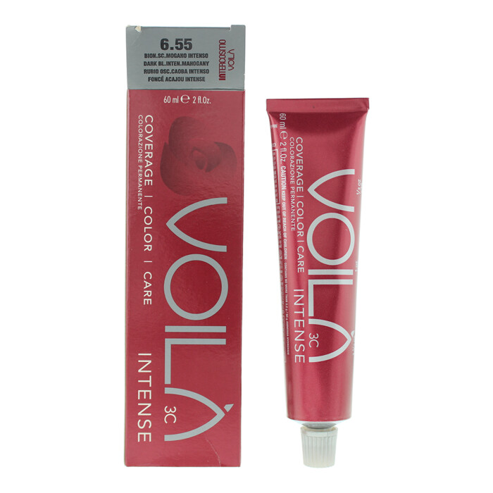 Intercosmo Voilà 3c Intense 6.55 Dark Blonde Intense Mahogany Hair Colour 60ml