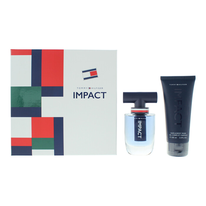 Tommy Hilfiger Impact 2 Piece Gift Set: Eau De Toilette 50ml - Body Wash 100ml