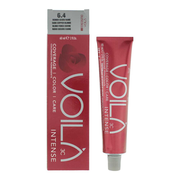 Intercosmo Voilà 3c Intense 6.4 Dark Copper Blonde Hair Colour 60ml