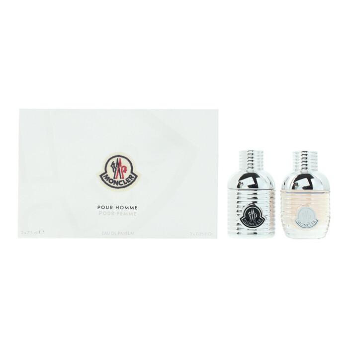 Moncler Pour Femme & Pour Homme 2 Piece Gift Set: Eau De Parfum 7.5ml - Eau De P
